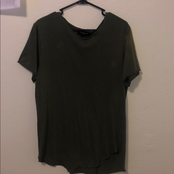 Pacsun Olive green distressed shirt - Picture 1 of 1